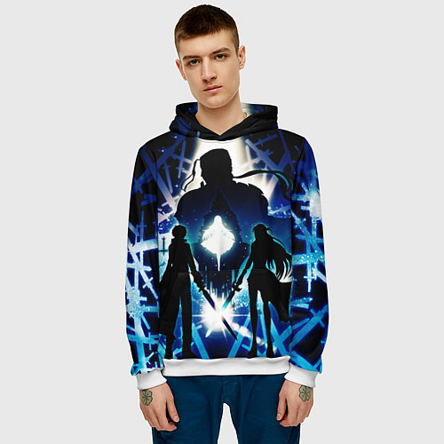 Мужская толстовка Sword Art Online Кирито Асуна / 3D-Белый – фото 3