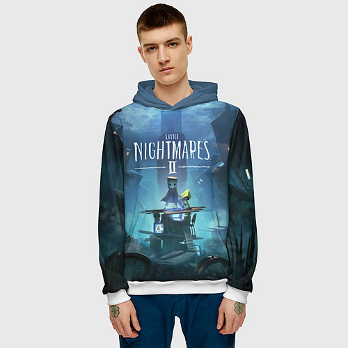 Мужская толстовка Little Nightmares 2 / 3D-Белый – фото 3