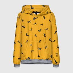 Толстовка-худи мужская Теплый ветер, цвет: 3D-меланж