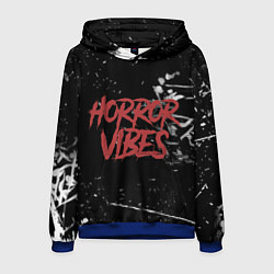 Толстовка-худи мужская Хоррор настроение, цвет: 3D-синий