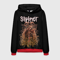 Толстовка-худи мужская SLIPKNOT, цвет: 3D-красный