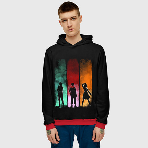 Мужская толстовка Магическая Битва / 3D-Красный – фото 3