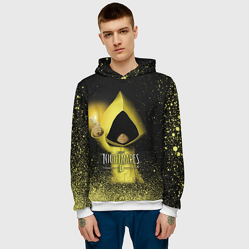 Мужская толстовка Little Nightmares 2 / 3D-Белый – фото 3