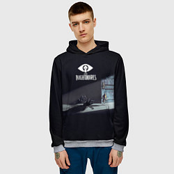 Толстовка-худи мужская Little Nightmares Руки, цвет: 3D-меланж — фото 2