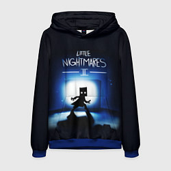 Толстовка-худи мужская Little Nightmares 2 МОНО, цвет: 3D-синий