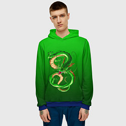 Толстовка-худи мужская Земляной анимешный дракон, цвет: 3D-синий — фото 2