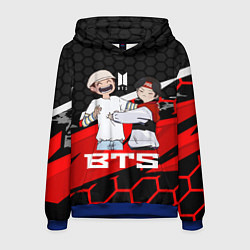 Толстовка-худи мужская BTS, цвет: 3D-синий