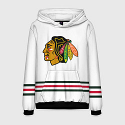 Толстовка-худи мужская Чикаго Блэкхокс Форма1, цвет: 3D-черный