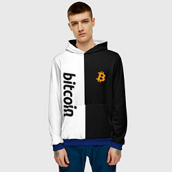 Толстовка-худи мужская БИТКОИН BITCOIN Z, цвет: 3D-синий — фото 2