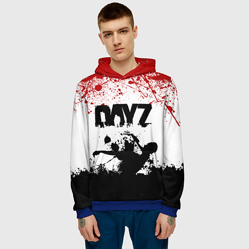 Мужская толстовка ДЕЙЗИ ОБЛОЖКА DAYZ Z / 3D-Синий – фото 3