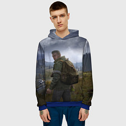 Толстовка-худи мужская DAYZ POSTER ДЕЙЗИ ПОСТЕР Z, цвет: 3D-синий — фото 2
