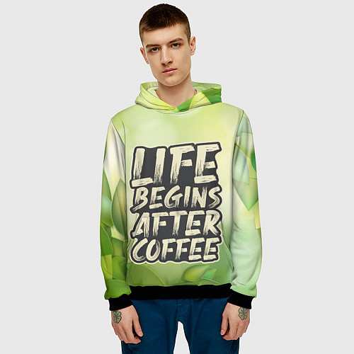 Мужская толстовка Coffee / 3D-Черный – фото 3