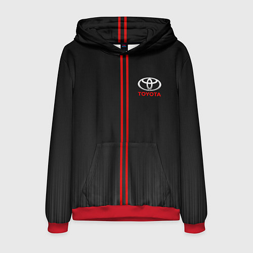 Мужская толстовка TOYOTA PASSION FOR LIFE / 3D-Красный – фото 1