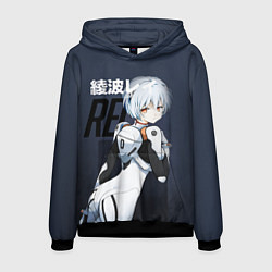 Толстовка-худи мужская Rei Eva-00, цвет: 3D-черный