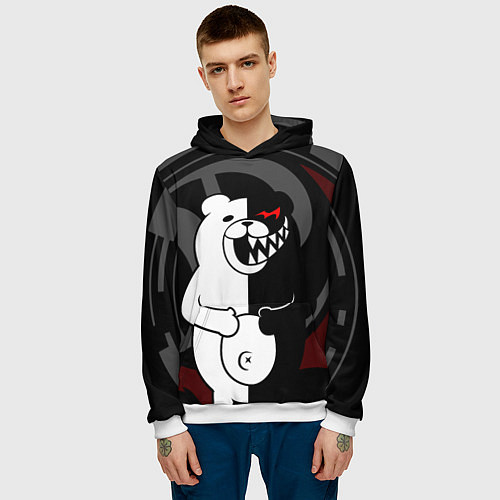 Мужская толстовка MONOKUMA МОНОКУМА DANGANRO / 3D-Белый – фото 3