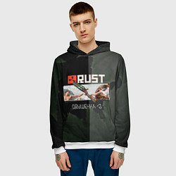 Толстовка-худи мужская Rust Мамкин Рейдер Раст, цвет: 3D-белый — фото 2