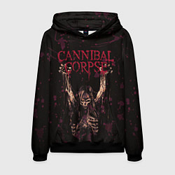Толстовка-худи мужская Cannibal Corpse Skeleton, цвет: 3D-черный