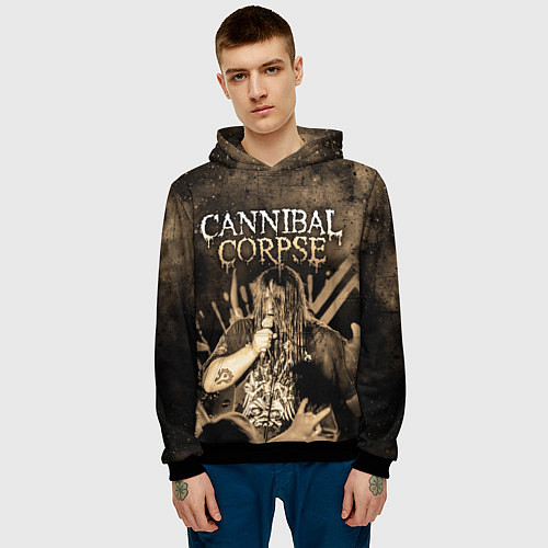 Мужская толстовка Cannibal Corpse / 3D-Черный – фото 3