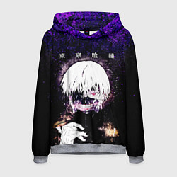 Толстовка-худи мужская Kaneki Ken Tokyo Ghoul, цвет: 3D-меланж