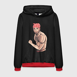 Толстовка-худи мужская Ricardo, цвет: 3D-красный