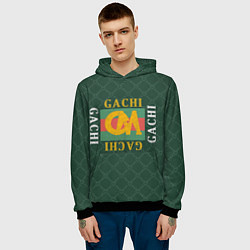 Толстовка-худи мужская GACHI GUCCI, цвет: 3D-черный — фото 2