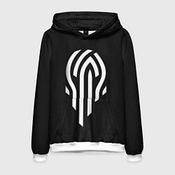 Толстовка-худи мужская Nokk Rainbow Six Art 02, цвет: 3D-белый