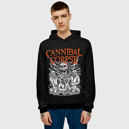 Мужская толстовка Cannibal Corpse / 3D-Черный – фото 3