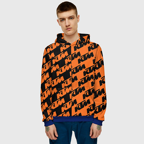 Мужская толстовка KTM КТМ Z / 3D-Синий – фото 3
