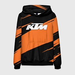 Толстовка-худи мужская KTM КТМ, цвет: 3D-черный