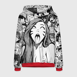 Толстовка-худи мужская Belle Delphine Ahegao, цвет: 3D-красный