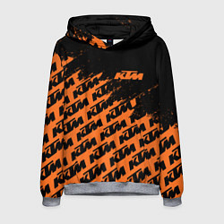 Толстовка-худи мужская KTM КТМ, цвет: 3D-меланж