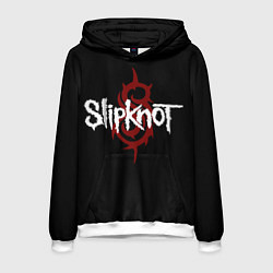 Толстовка-худи мужская Slipknot Надпись, цвет: 3D-белый
