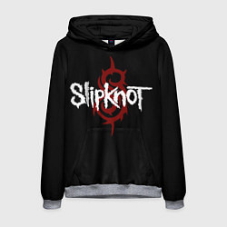Толстовка-худи мужская Slipknot Надпись, цвет: 3D-меланж