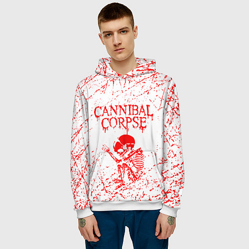 Мужская толстовка Cannibal corpse / 3D-Белый – фото 3