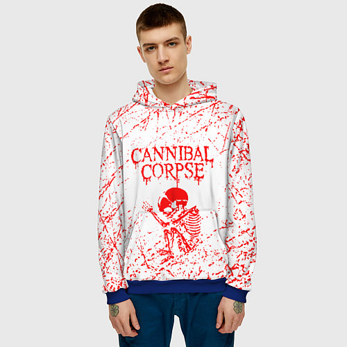 Мужская толстовка Cannibal corpse / 3D-Синий – фото 3
