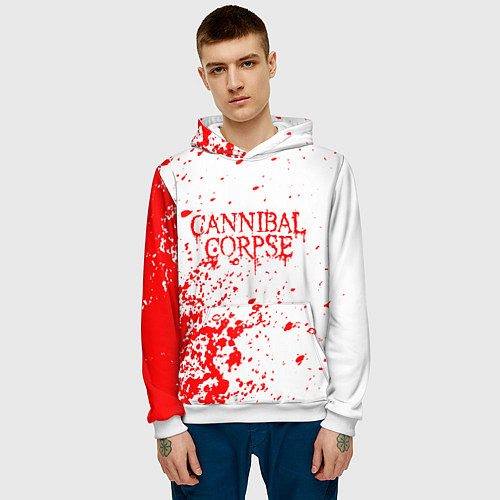 Мужская толстовка Cannibal corpse / 3D-Белый – фото 3