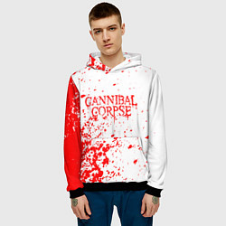 Толстовка-худи мужская Cannibal corpse, цвет: 3D-черный — фото 2