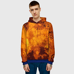 Толстовка-худи мужская Стимпанк, цвет: 3D-синий — фото 2