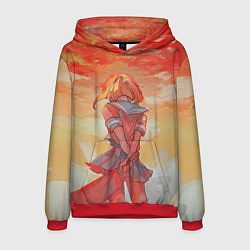 Толстовка-худи мужская Ryugu Rena, цвет: 3D-красный