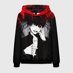 Толстовка-худи мужская ТОКИЙСКИЙ ГУЛЬ TOKYO GHOUL, цвет: 3D-черный