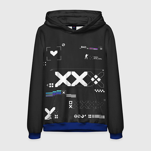 Мужская толстовка Desert Eagle: Printstream Graphite / 3D-Синий – фото 1