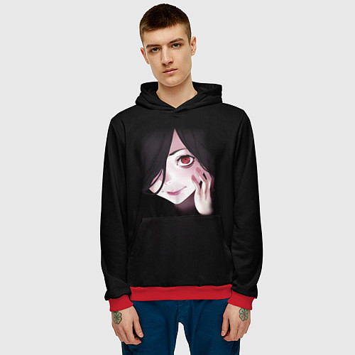 Мужская толстовка Food wars Shokugeki no Soma / 3D-Красный – фото 3