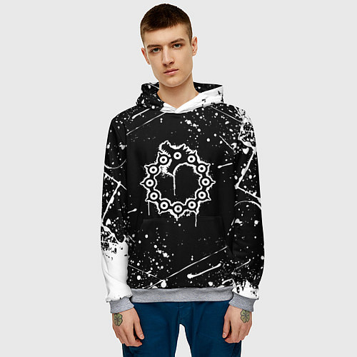 Мужская толстовка 7 СМЕРТНЫХ ГРЕХОВ МЕЛИОДАС / 3D-Меланж – фото 3