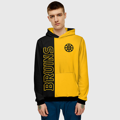 Мужская толстовка NHL BOSTON BRUINS / 3D-Черный – фото 3