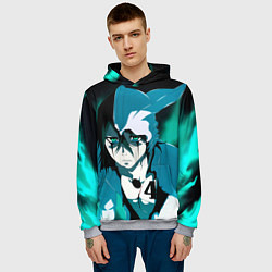 Толстовка-худи мужская Улькиорра Сифер Ulquiorra, цвет: 3D-меланж — фото 2
