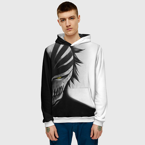 Мужская толстовка ИЧИГО ПУСТОЙ BLEACH / 3D-Белый – фото 3