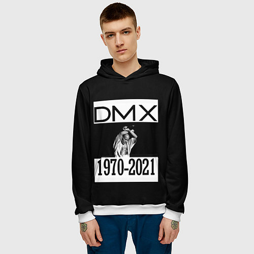 Мужская толстовка DMX 1970-2021 / 3D-Белый – фото 3