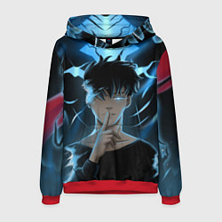 Толстовка-худи мужская Solo leveling Manga, цвет: 3D-красный