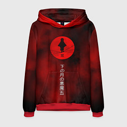 Толстовка-худи мужская Клинок, рассекающий демонов Kimetsu no Yaiba, цвет: 3D-красный