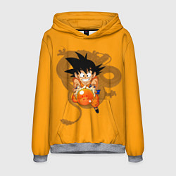 Толстовка-худи мужская Kid Goku, цвет: 3D-меланж